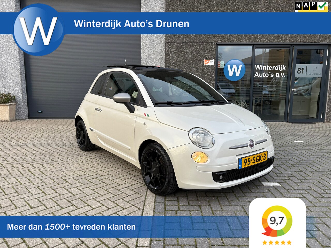 Fiat 500 - 0.9 TwinAir Automaat/Panodak/ParelmoerWit/NAP - AutoWereld.nl