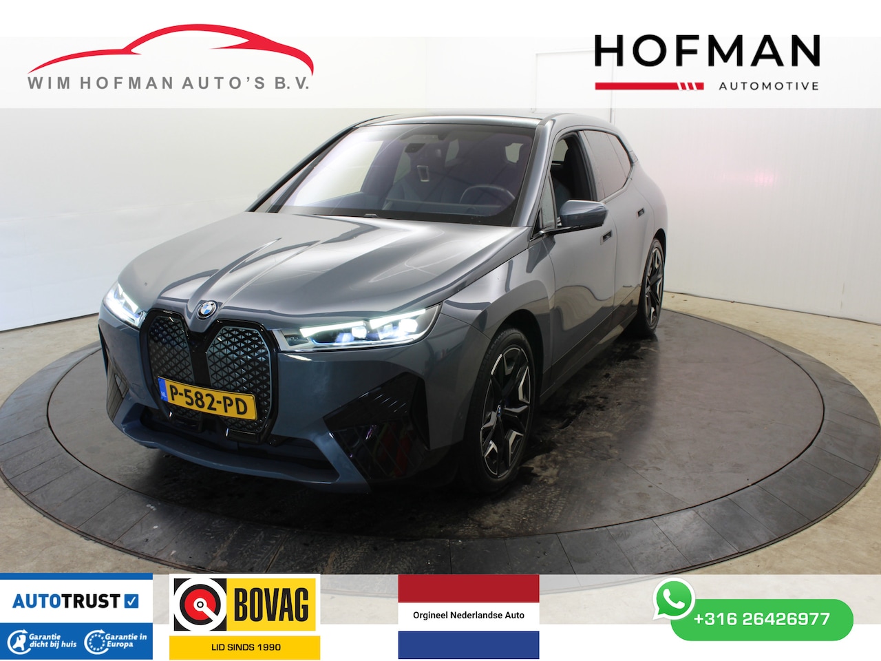 BMW iX - xDrive40 High Executive 77 kWh SOH 100% El Trekhaak Panodak Head Up Camera - AutoWereld.nl