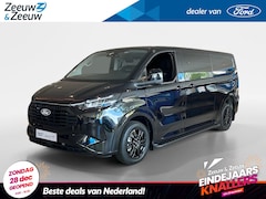 Ford Transit Custom - 320 2.5 PHEV L2H1 Black Platinum DC 233pk | 0, 99% rente | 5-Zits | Treeplanken | Dubbele