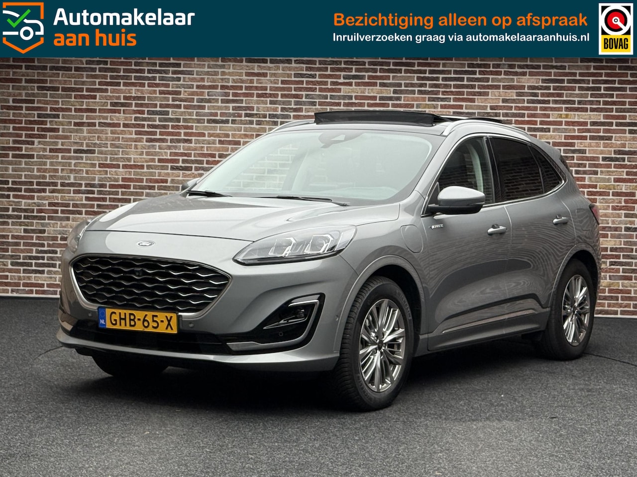 Ford Kuga - 2.5 PHEV Vignale Panorama | Stoel-/stuur verwarming | Elekt. trekhaak | Elekt. memorie sto - AutoWereld.nl