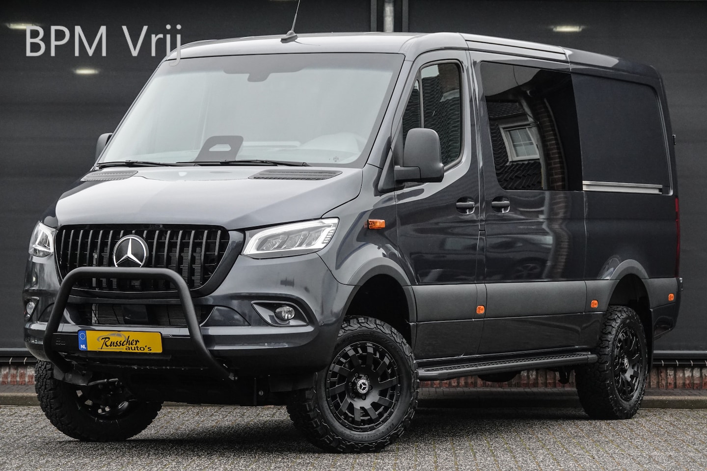 Mercedes-Benz Sprinter - 4x4 319Cdi 190Pk 9G-tronic | L2H1 | Dubbele Cabine | 2x Schuifdeur | 4WD | AWD | Bullbar | - AutoWereld.nl