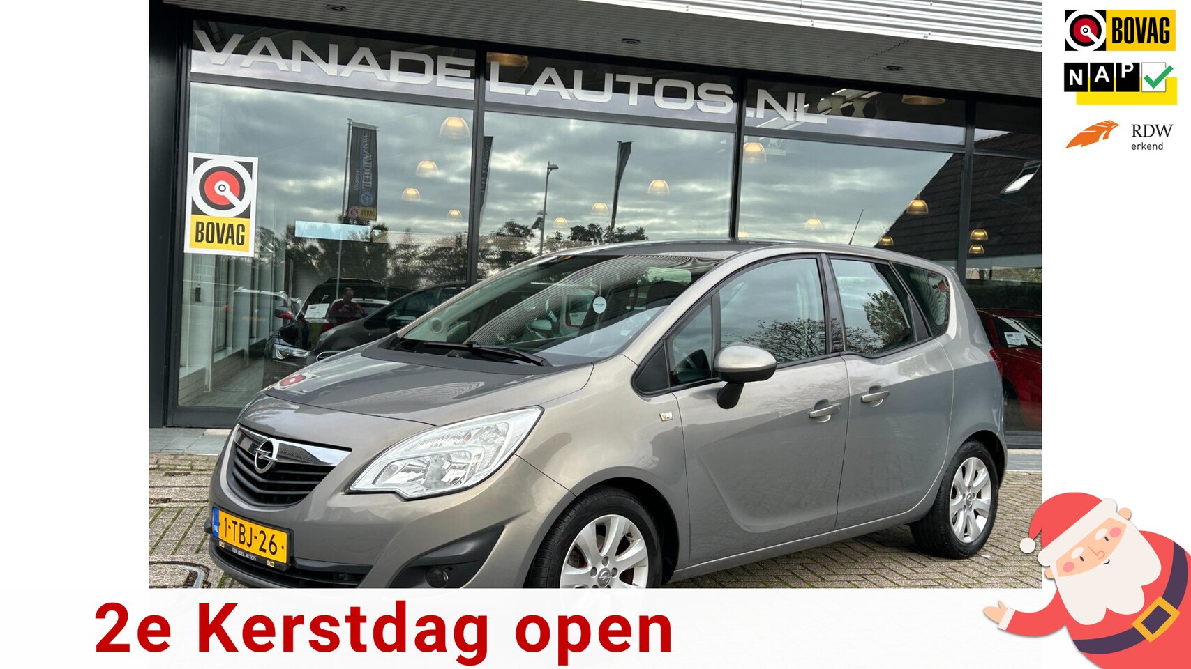 Opel Meriva - 1.4 Turbo Berlin Airco Cruise Park.Sens LM-Velgen Trekhaak NAP NL-Auto Dealeronderhouden! - AutoWereld.nl