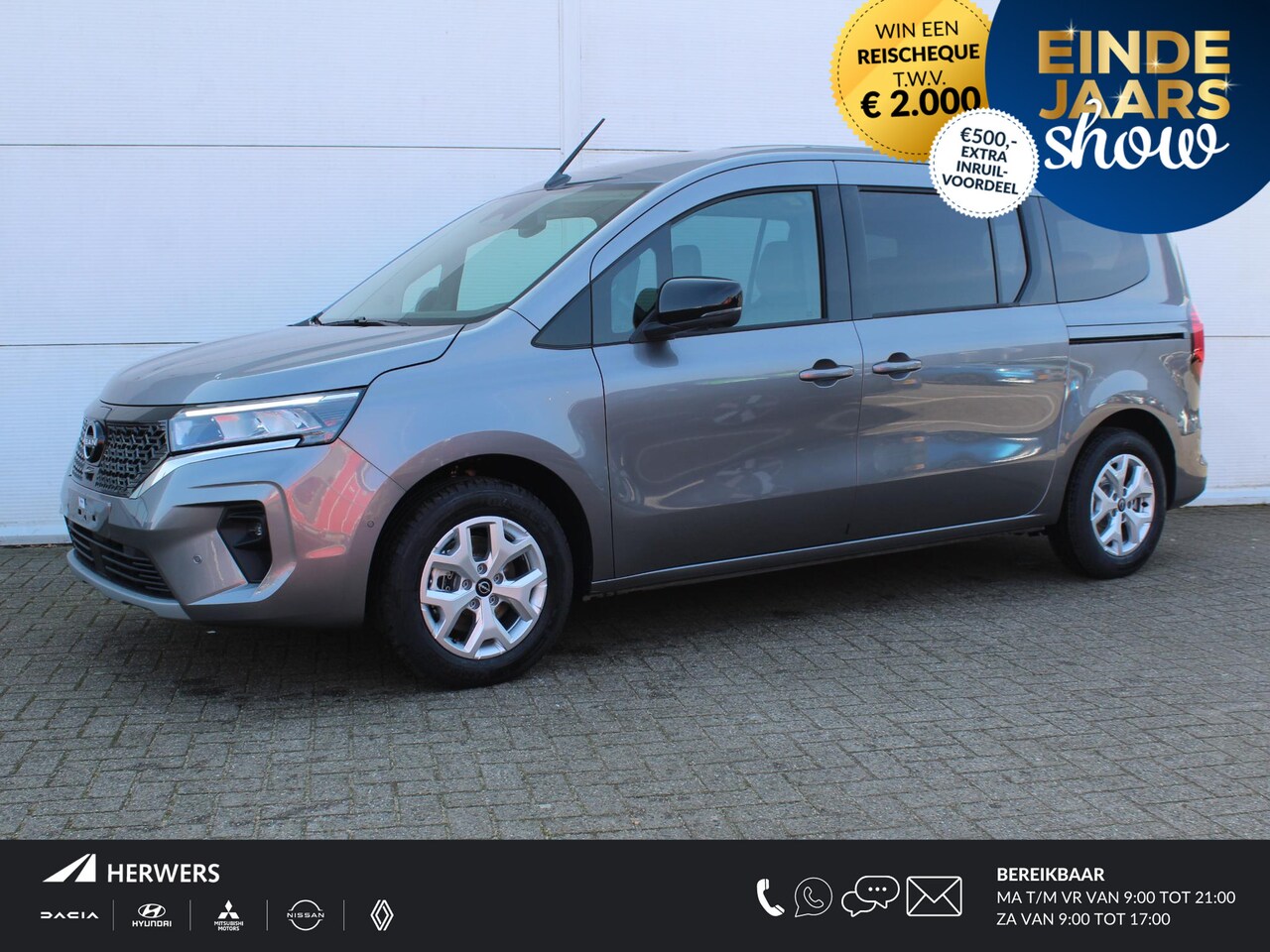 Nissan Townstar Evalia - Tekna L2 45 kWh / €4000,- Voordeel! / Nieuw Uit Voorraad Leverbaar / Navigatie + Apple Car - AutoWereld.nl