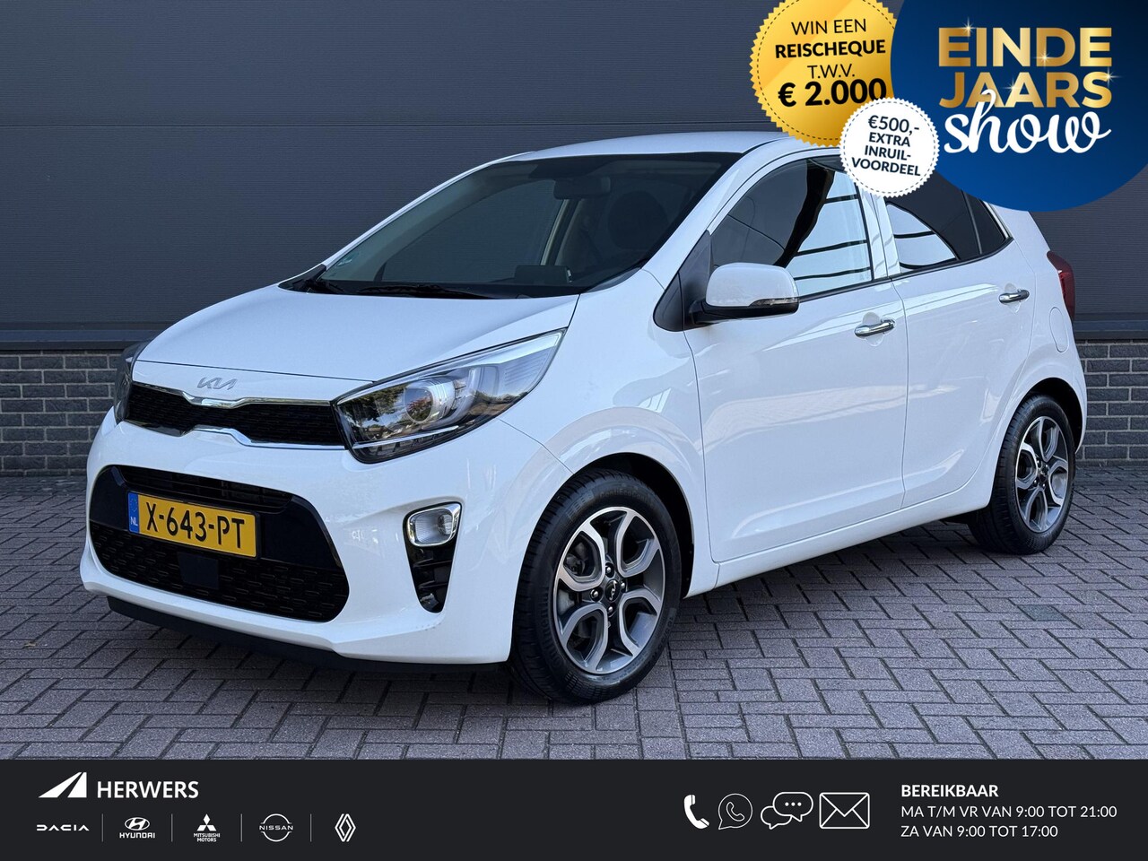 Kia Picanto - 1.0 DPi DynamicPlusLine / Automaat / Keyless / Navigatie / Cruise / Achteruitrij Camera / - AutoWereld.nl