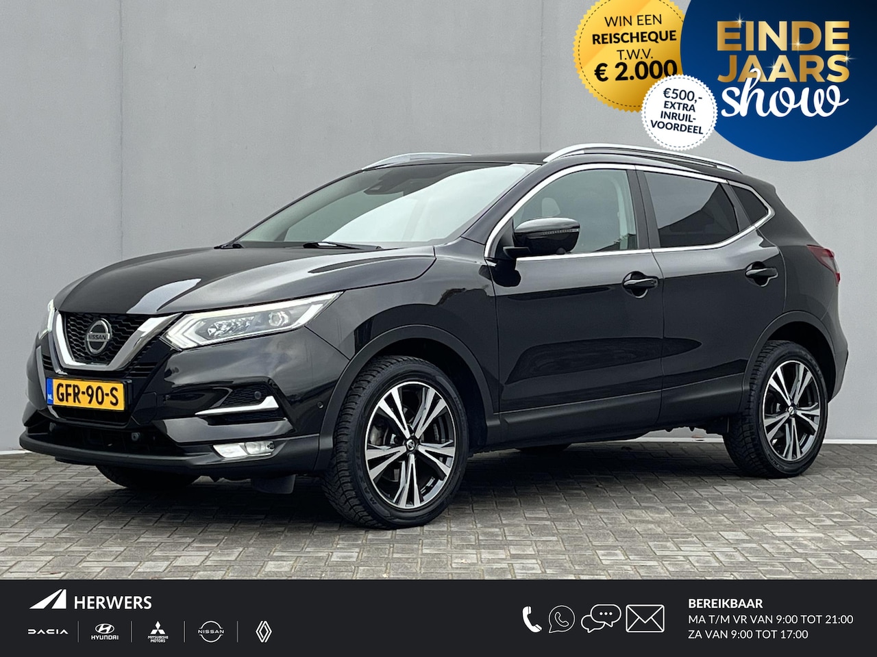 Nissan Qashqai - 1.3 DIG-T Business Edition / 100% Dealeronderhouden / Panoramadak / 360° Camera / Adaptiev - AutoWereld.nl