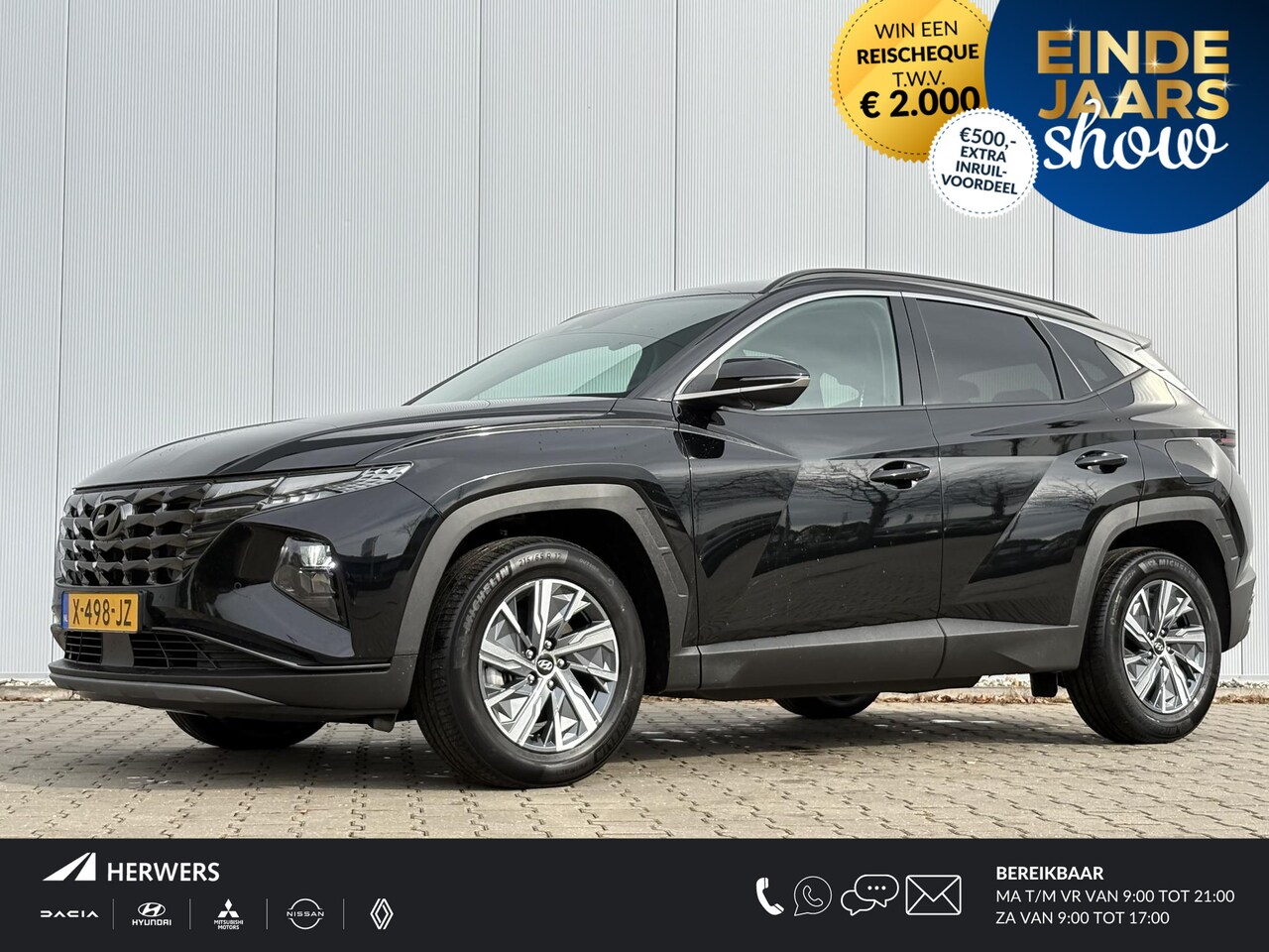 Hyundai Tucson - 1.6 T-GDI HEV Comfort Smart / Navigatie + Apple Carplay/Android Auto / Climate Control / K - AutoWereld.nl