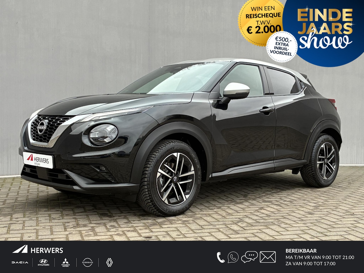 Nissan Juke - 1.0 DIG-T N-Connecta Automaat / Fabrieksgarantie t/m 10-04-2028 / Cold Pack / Trekgewicht - AutoWereld.nl