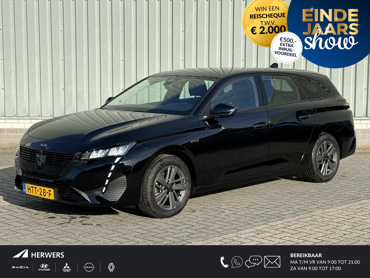 Peugeot 308 SW - 1.2 Hybrid 136 e-DCS6 Style Automaat / Fabrieksgarantie tot 3-4-2027 / Apple Carplay Andro - AutoWereld.nl