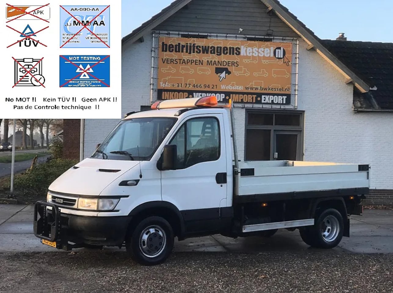 Iveco Daily - 40C13 2.8 Hpi 92 kW Open Laadbak Pick up - AutoWereld.nl