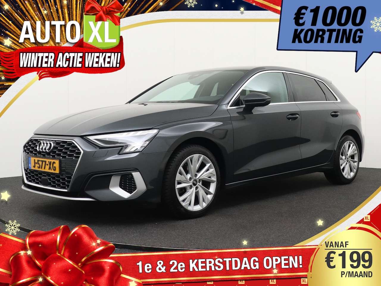 Audi A3 Sportback - 35 150 PK S-Line Leder-Sportstoelen Carplay Stoelverw. - AutoWereld.nl