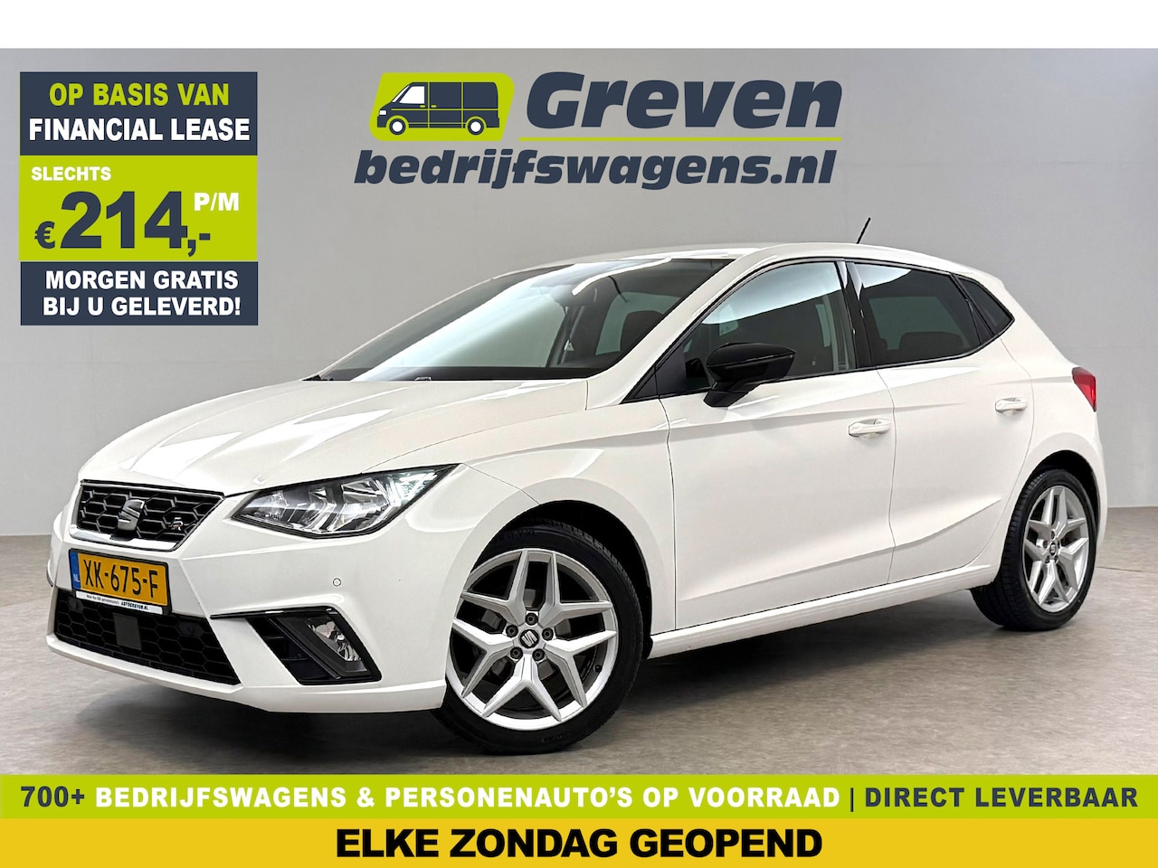 SEAT Ibiza - TSI FR Business Intense | Sfeer | Camera | Carplay | Cruise | Clima | Navigatie | NAP - AutoWereld.nl