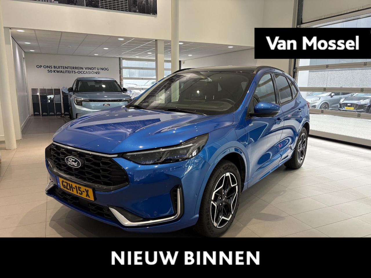 Ford Kuga - 2.5 PHEV ST-Line X | TREKHAAK | PANORAMADAK | HEAD UP DISPLAY | STOEL, STUUR EN VOORRUITVE - AutoWereld.nl