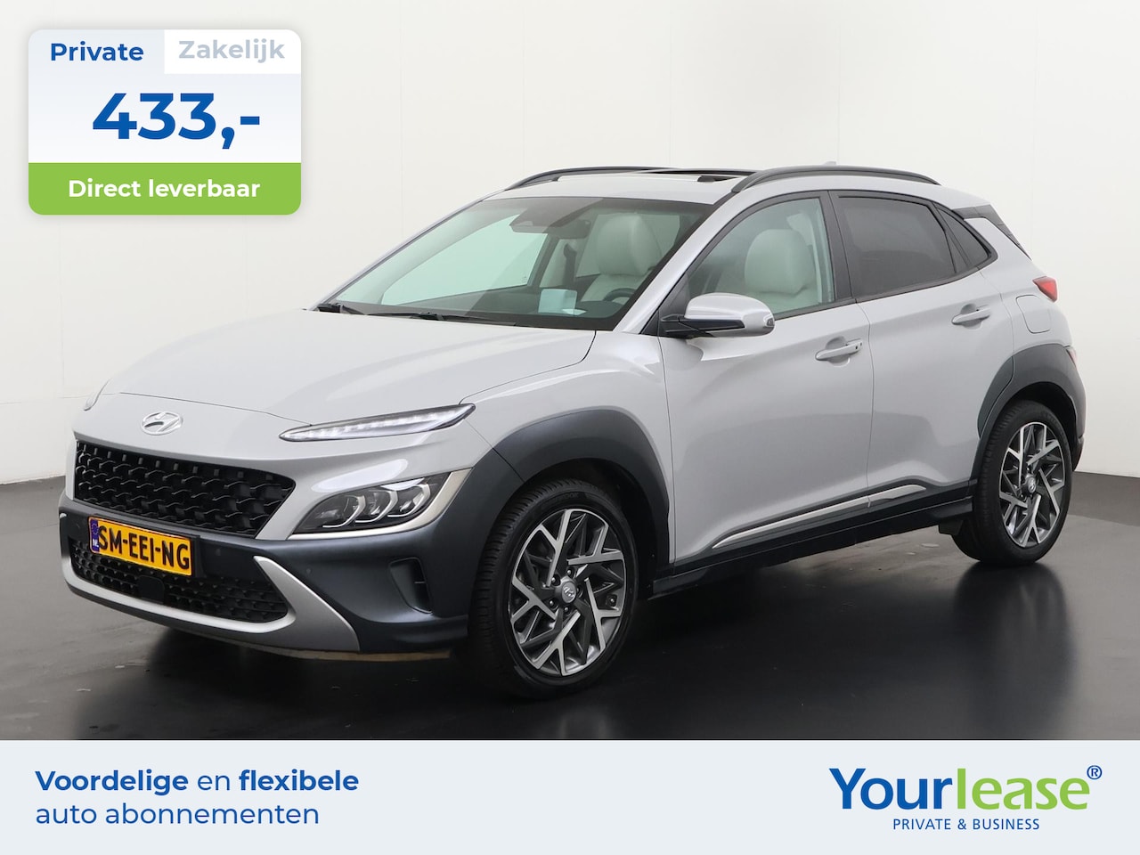 Hyundai Kona - 1.6 GDI HEV Premium | All-in 433,- Private Lease | Direct uit voorraad - AutoWereld.nl