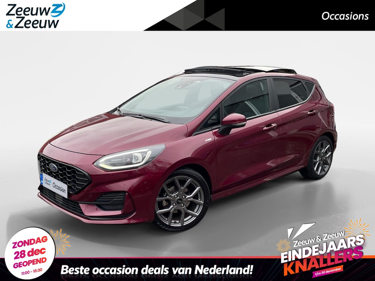 Ford Fiesta - 1.0 EcoBoost Hybrid ST-Line X Automaat | Panoramadak | Adaptieve Cruise Control | B&O | Ma - AutoWereld.nl