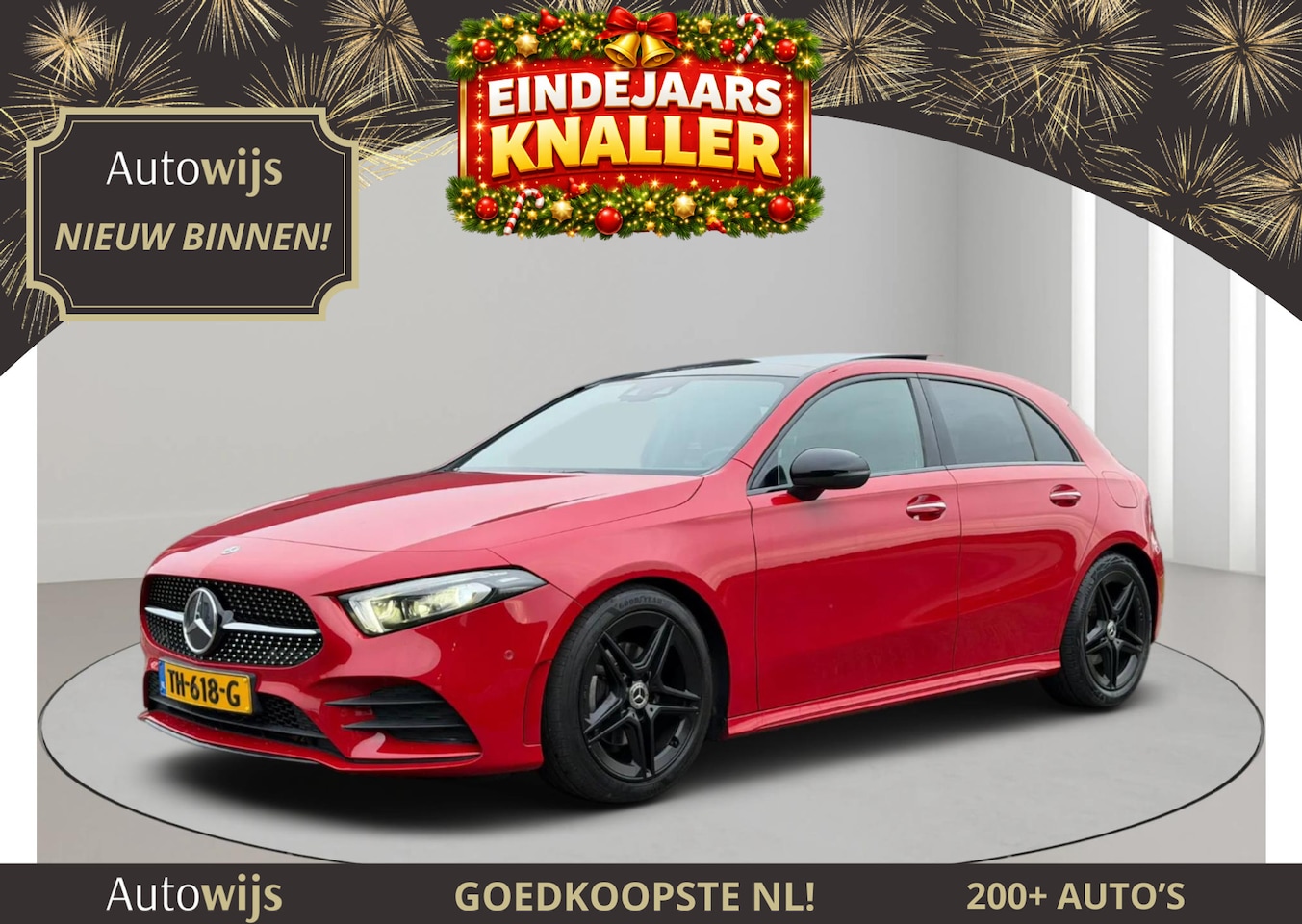 Mercedes-Benz A-klasse - 200 Launch Edition Premium Plus|AMG LINE|SFEER|PANO|CAMERA|Elektrische stoelen - AutoWereld.nl