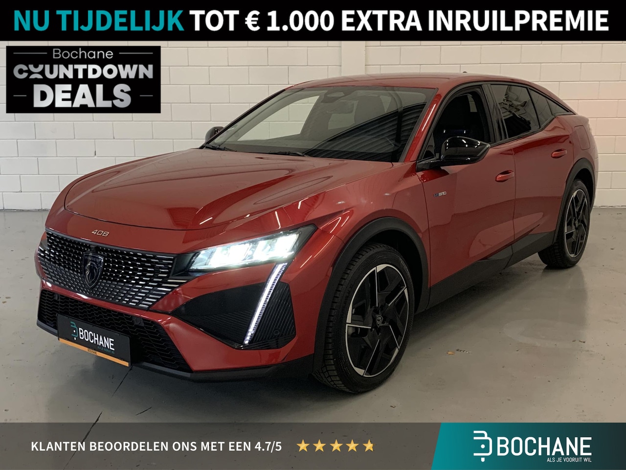 Peugeot 408 - 1.6 HYbrid Allure Pack 225 EAT8 TREKHAAK | RONDOM ZICHT CAMERA | NAVIGATIE - AutoWereld.nl