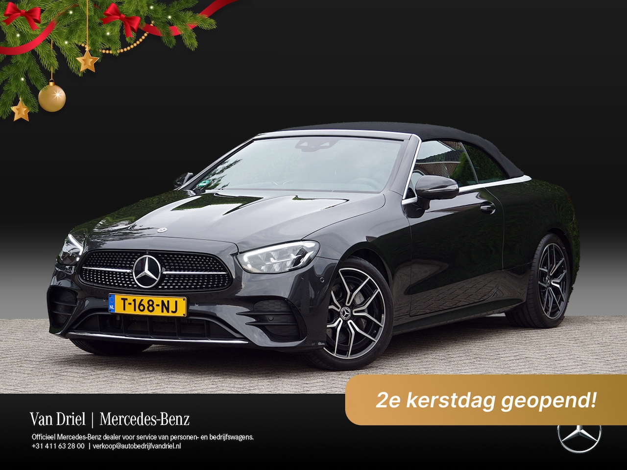 Mercedes-Benz E-klasse Cabrio - E 200 AMG Line | Airscarf Head-Up Memory 360 Camera - AutoWereld.nl