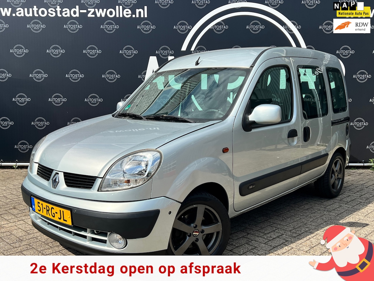 Renault Kangoo - 1.6-16V Privilège Automaat/NAP/APK/Airco/5 Pers./Dubbele Schuifdeuren - AutoWereld.nl