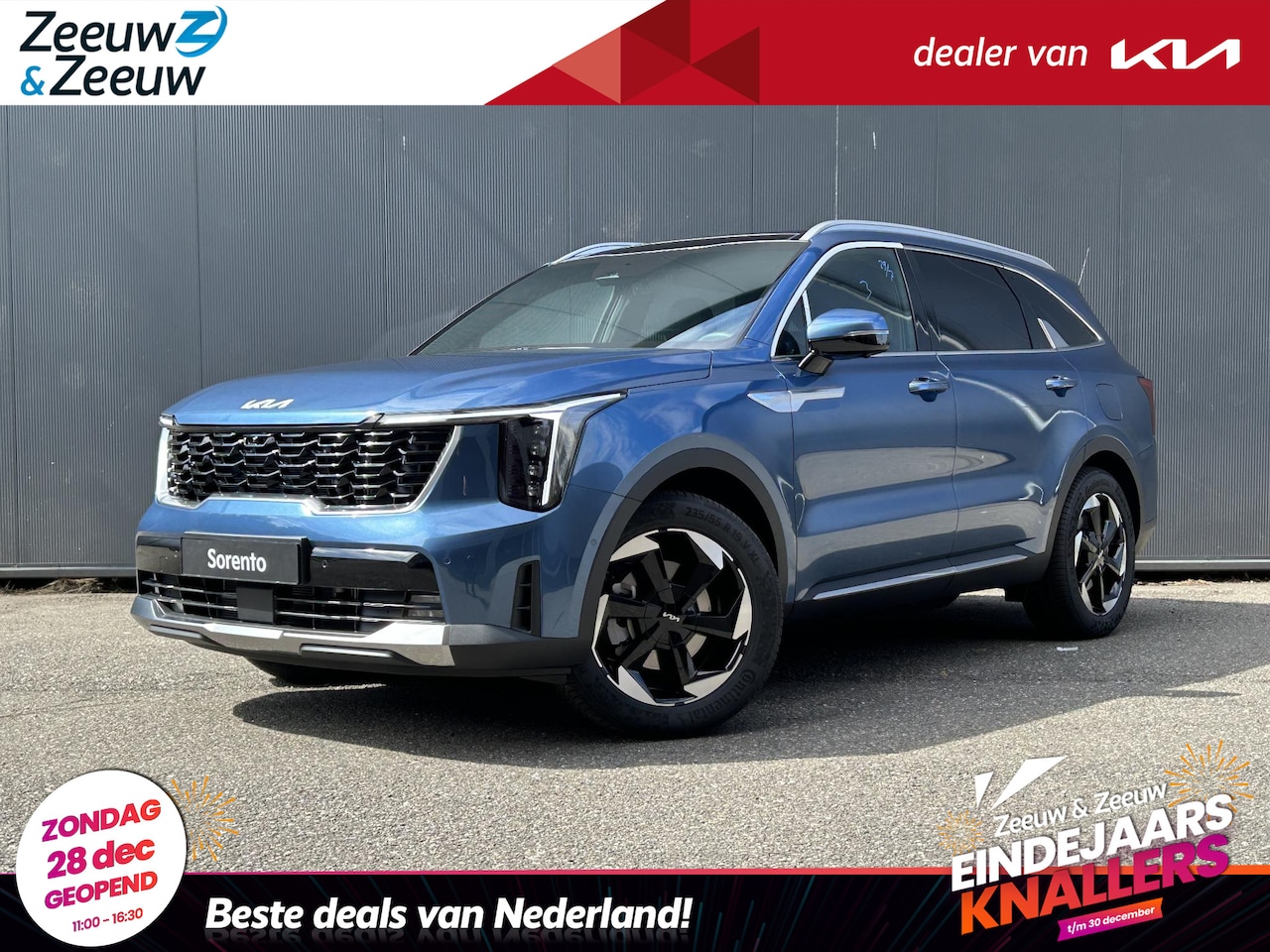 Kia Sorento - 1.6 T-GDi Plug-in Hybrid 4WD ExecutiveLine 7 pers Dodehoekcamera | 360°-camera | zwart nap - AutoWereld.nl