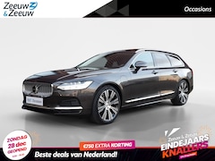 Volvo V90 - 2.0 T6 Plug-in hybrid AWD Ultimate Bright | Trekhaak | Panorama schuifdak | Lederen bekled