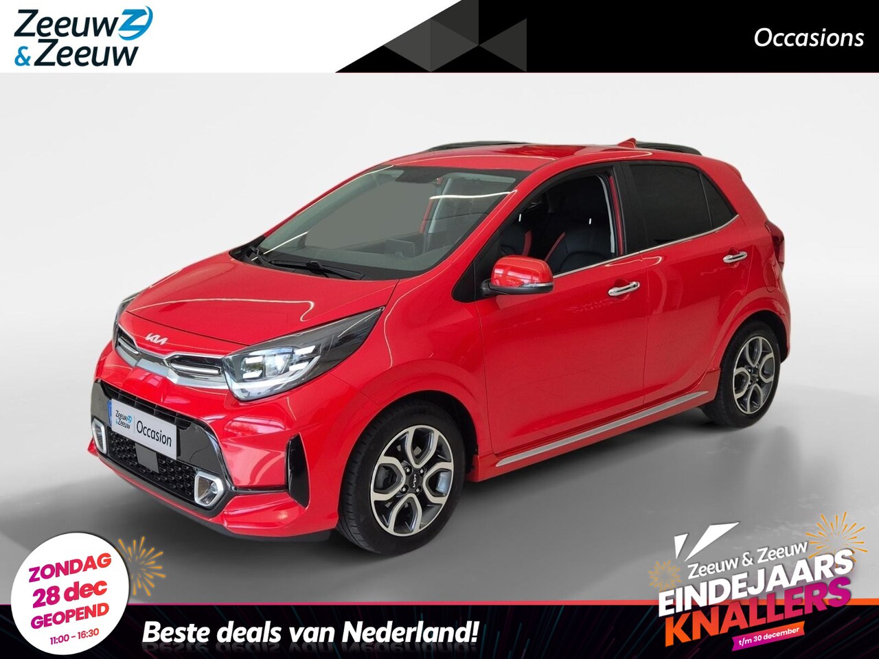 Kia Picanto - 1.0 DPi GT-Line | Airco | Camera | Lederen bekleding | Navi | Bluetooth | Cruise control | - AutoWereld.nl