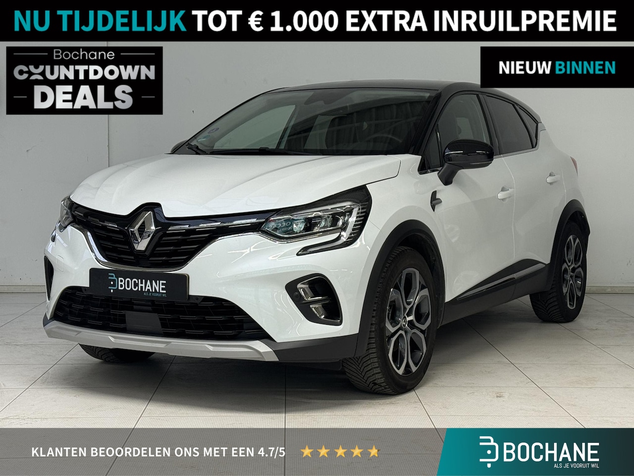 Renault Captur - 1.6 E-Tech Hybrid 145 Intens | Clima | Navi | Camera | Trekhaak | - AutoWereld.nl