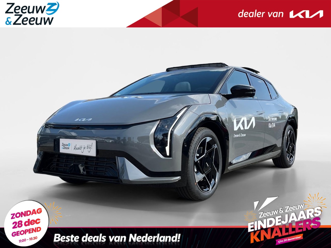 Kia EV4 Fastback - GT-PlusLine 81.4 kWh | NIEUW MODEL | 204 pk | 612 km actieradius | NU €3500,- Inruilpremie - AutoWereld.nl