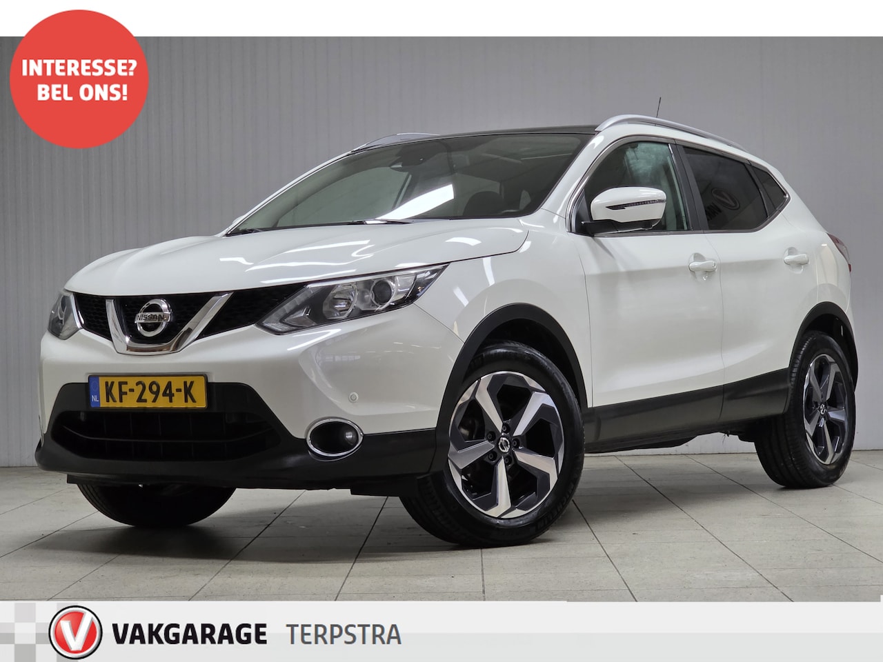 Nissan Qashqai - 1.2 N-Connecta/ Parelmoer wit!/ Trekhaak/ 360° Camera/ 18'' LMV/ Panorama-Dak/ Lane-Assist - AutoWereld.nl