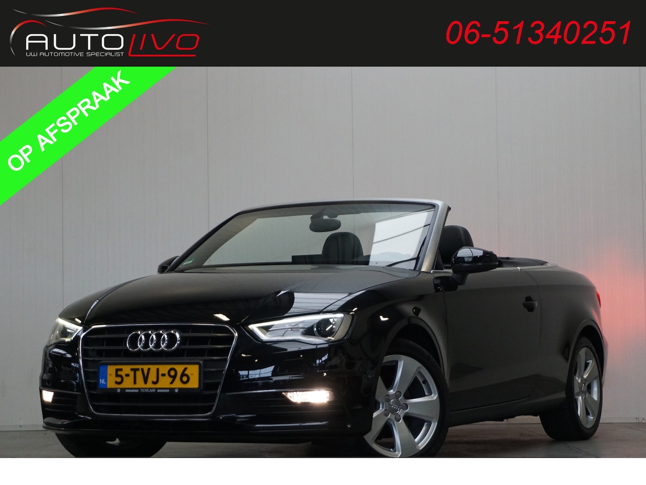 Audi A3 Cabriolet - 1.4 TFSI CoD Ambition Pro Line Plus AUTOMAAT! NL AUTO! 140 PK! BOM VOL! - AutoWereld.nl
