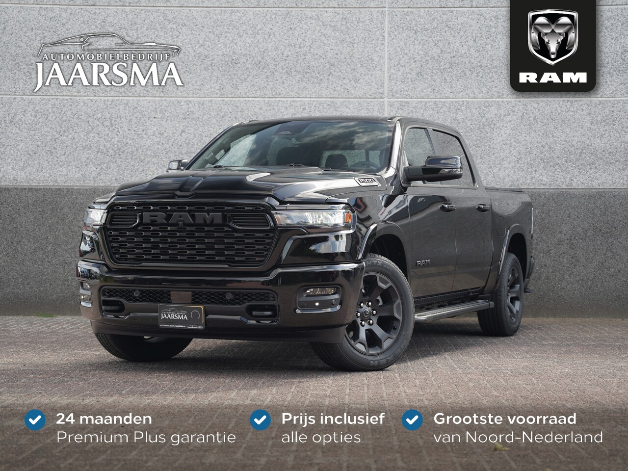Dodge Ram 1500 - 3.0L SST 420pk Big Horn Night CrewCab 4x4 |Prins LPG |Panoramadak |Adaptive Cruise |12" Sc - AutoWereld.nl