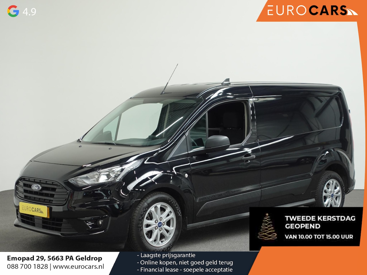 Ford Transit Connect - 1.5 EcoBlue L2 Trend Automaat Navi Airco Parkeersensoren Cruise Control 3Zits Camera DAB+ - AutoWereld.nl
