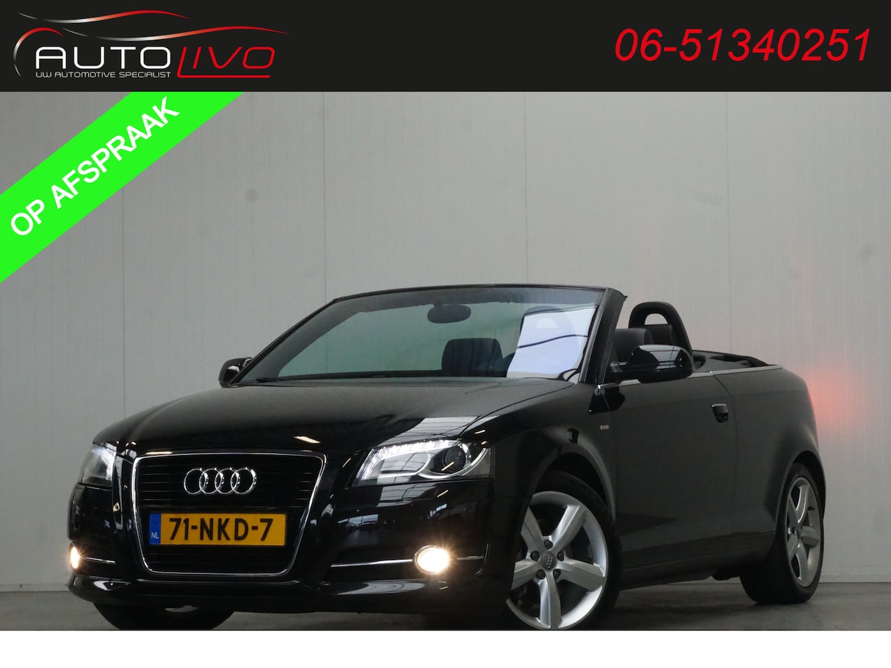 Audi A3 Cabriolet - 1.8 TFSI Ambition Pro Line S NL AUTO! 160 PK! BOM VOL! - AutoWereld.nl