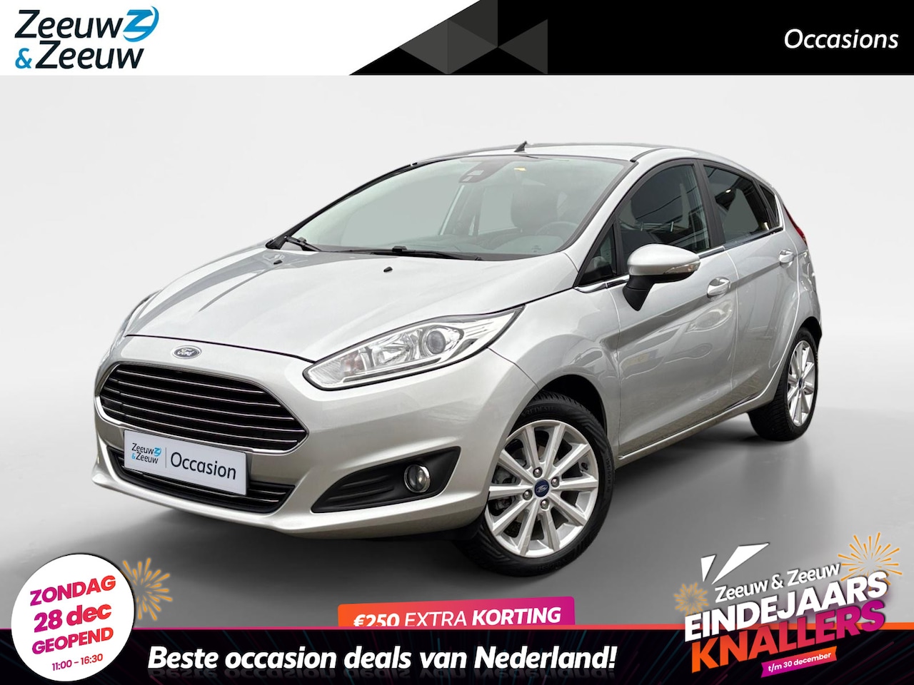 Ford Fiesta - 1.0 Titanium | Trekhaak | Voorruitverwarming | Bluetooth | Airco | Parkeersensoren | 12 ma - AutoWereld.nl