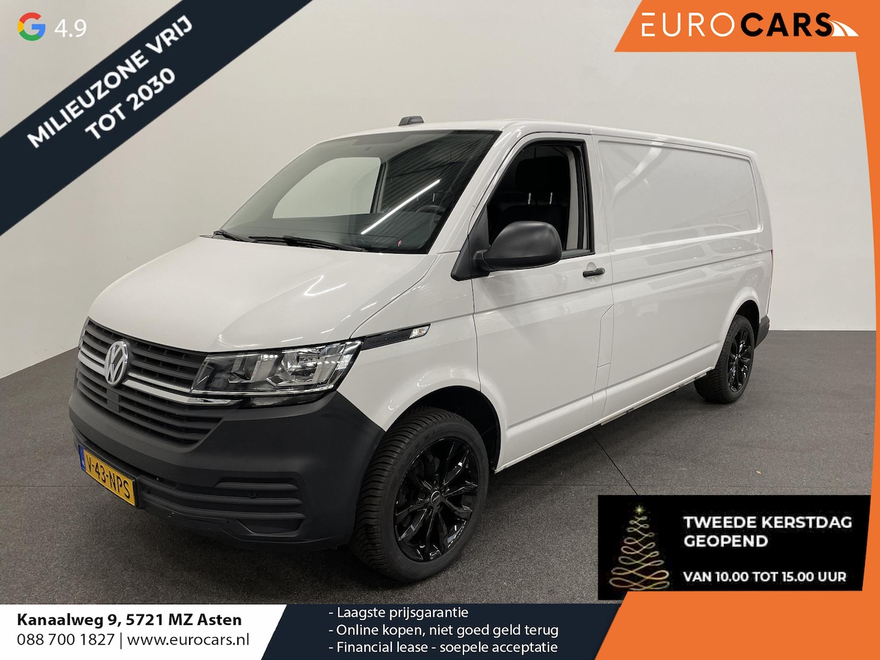 Volkswagen Transporter - 2.0 TDI L2H1 28 Airco Cruise Control Apple CarPlay Trekhaak - AutoWereld.nl