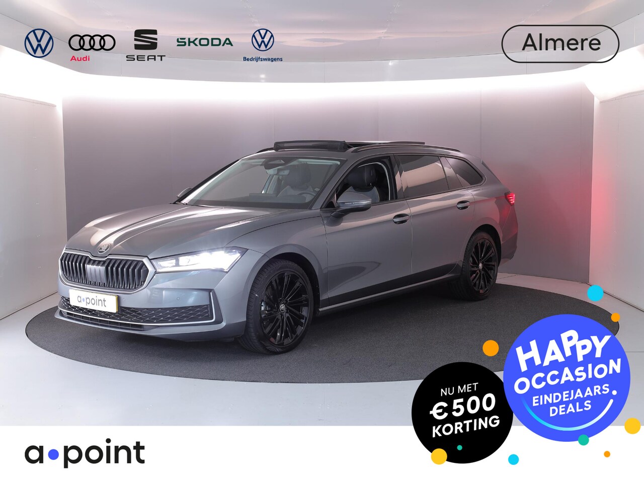 Skoda Superb Combi - 1.5 TSI MHEV First Edition 150 pk Automaat (DSG) | Verlengde garantie | Navigatie | Panora - AutoWereld.nl