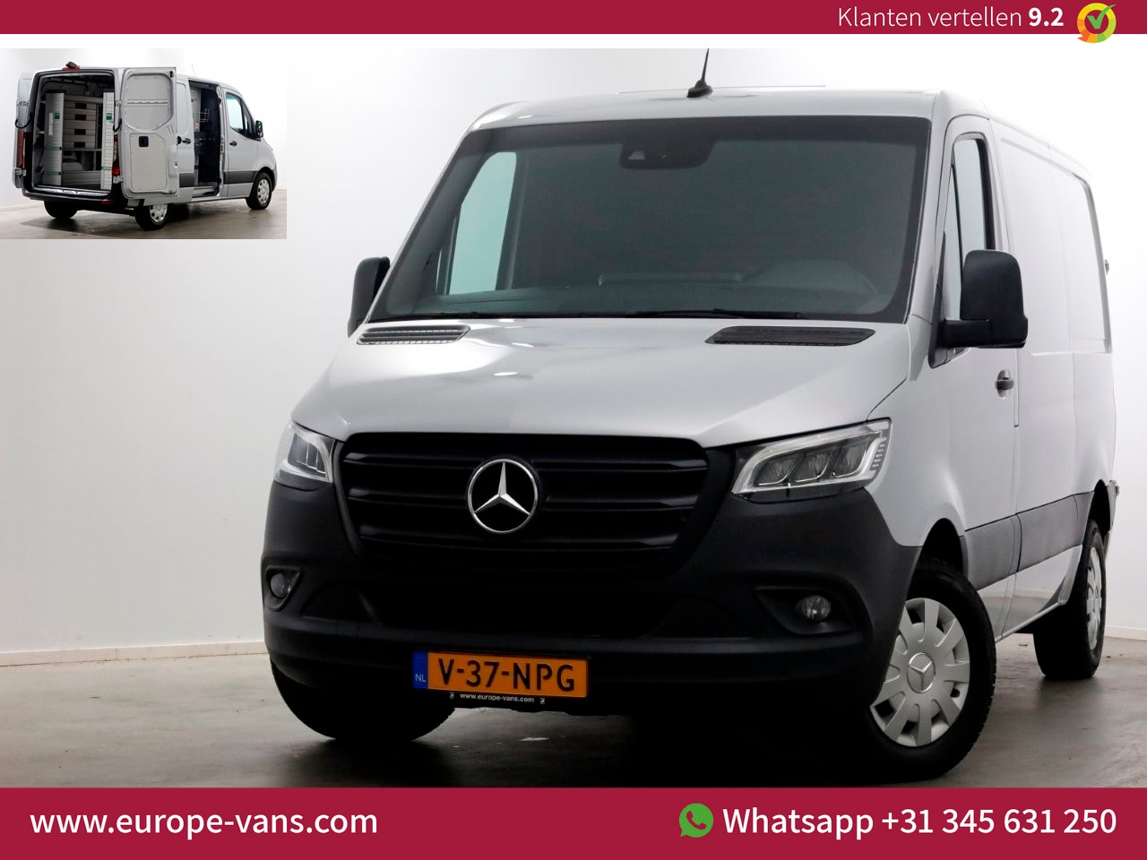 Mercedes-Benz Sprinter - 314 CDI 143pk 9G Automaat L1H1 LED/ACC/Camera/Inrichting 05-2020 - AutoWereld.nl