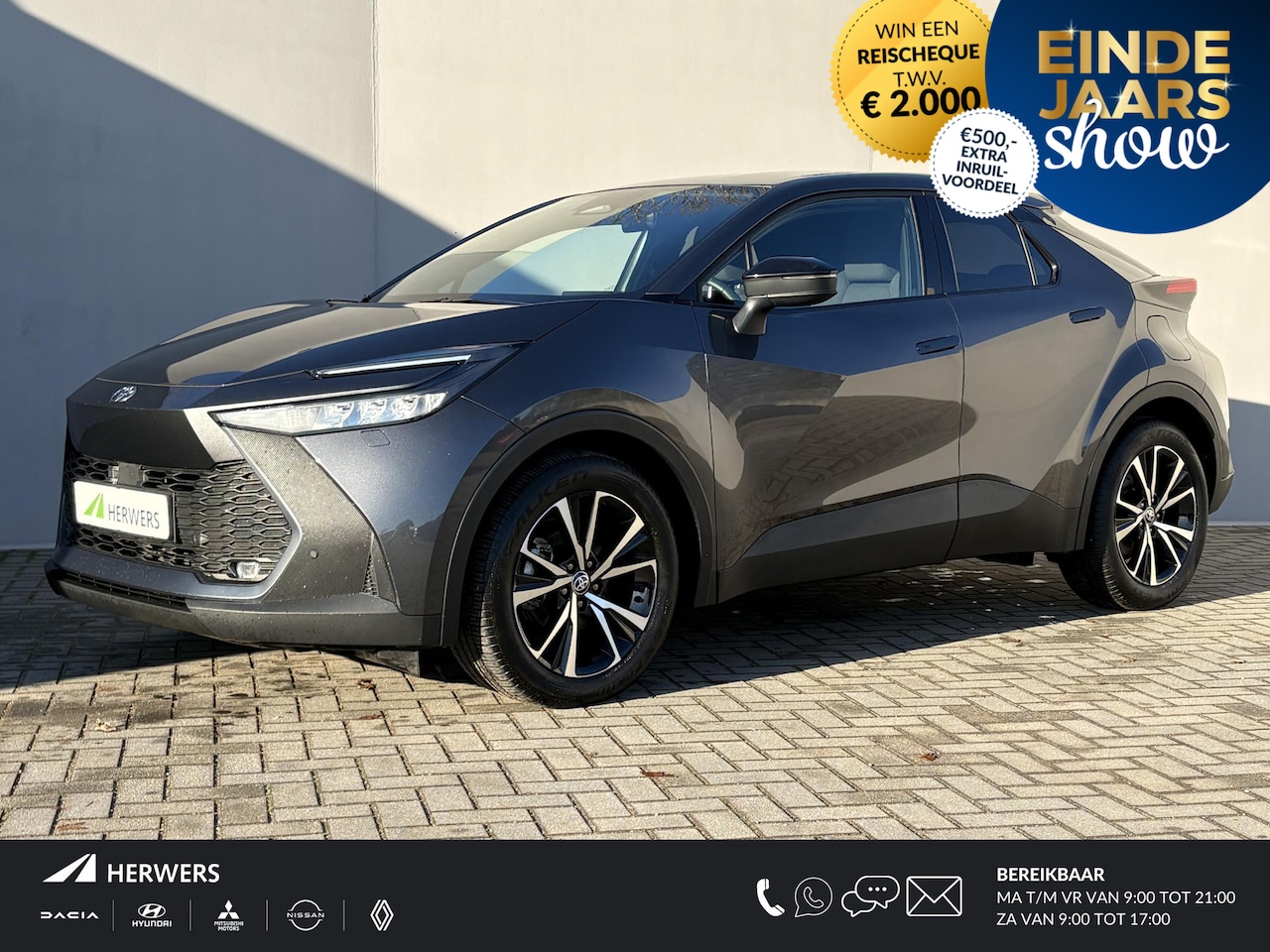 Toyota C-HR - 1.8 Hybrid 140 Dynamic / Fabrieksgarantie tot 10 jaar mogelijk / Stuur-, Stoel- en Voorrui - AutoWereld.nl