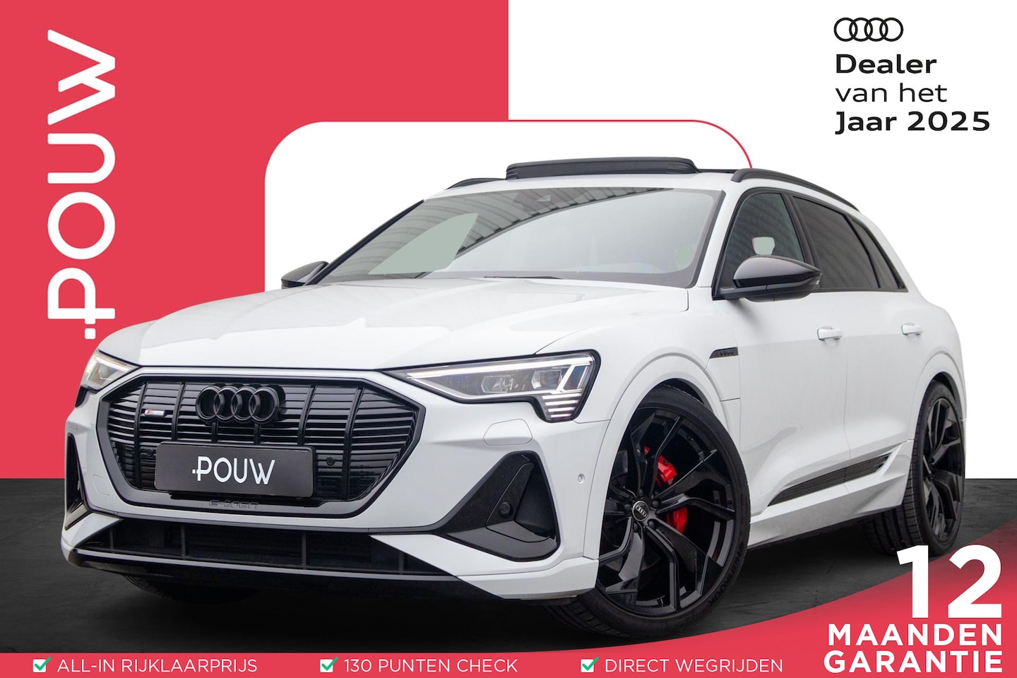 Audi e-tron - 55 408pk quattro S Edition 95 kWh | B&O | Panoramadak | 23" Velgen - AutoWereld.nl