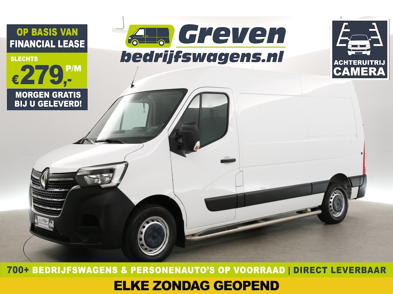 Renault Master - 2.3 dCi L2H2 | Airco | Camera | Cruise | 3-Zits | Trekh. | Carplay | Stoelverw. - AutoWereld.nl