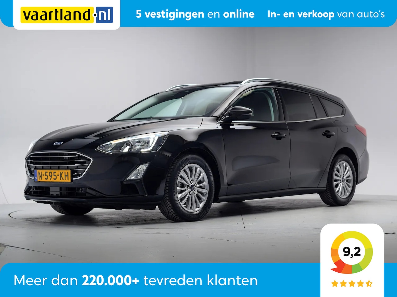Ford Focus Wagon - 1.0 EcoBoost Hybrid 125pk Titanium X Business [ LED Navi Camera ] - AutoWereld.nl