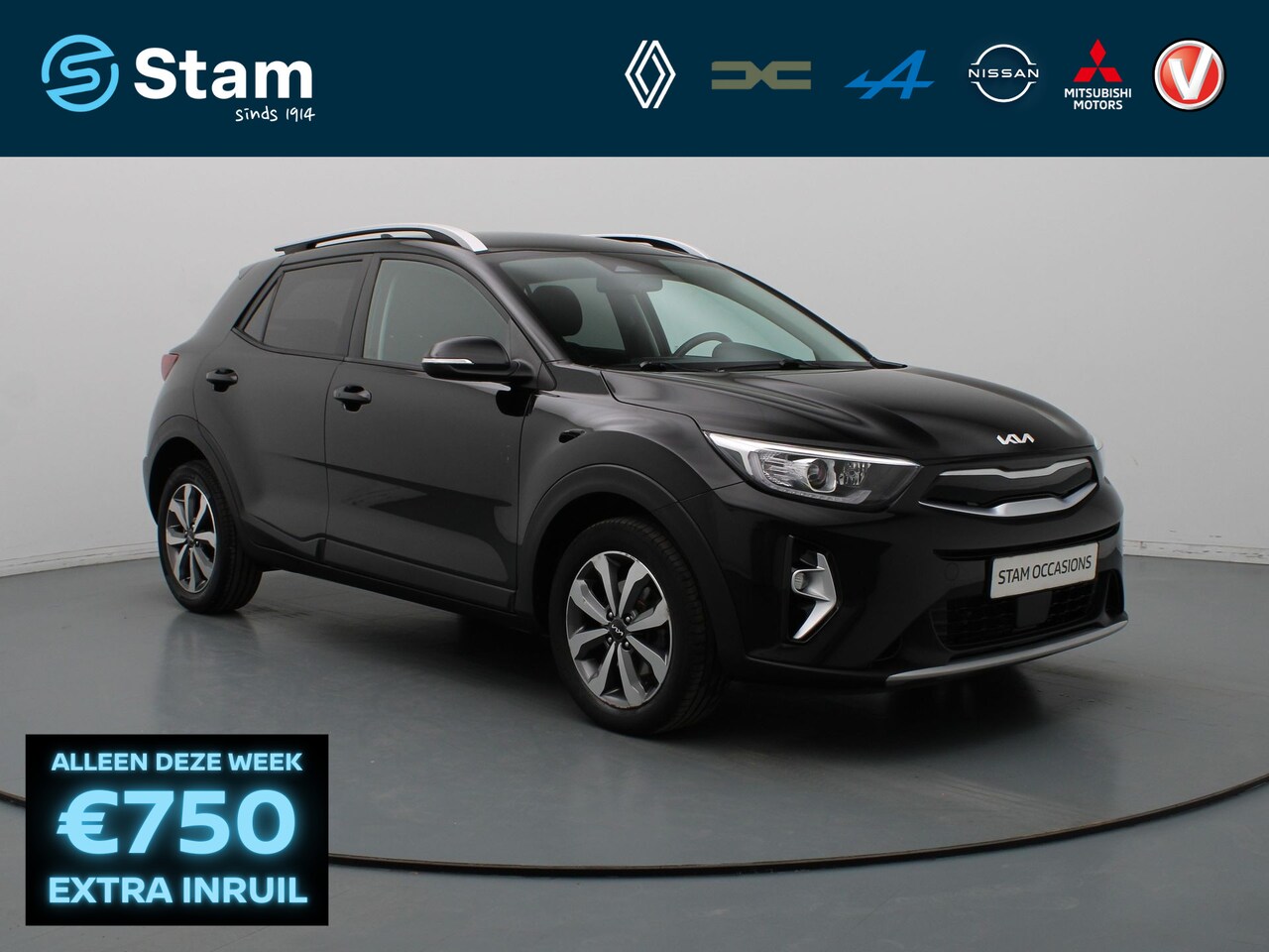 Kia Stonic - 100pk T-GDi MHEV DynamicPlusLine Camera | Cruise | Navi | Parkeersens. achter - AutoWereld.nl