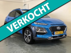 Hyundai Kona - 1.0T Premium - Navi - Climate - Leder - Camera - Org.NL - lage km stand
