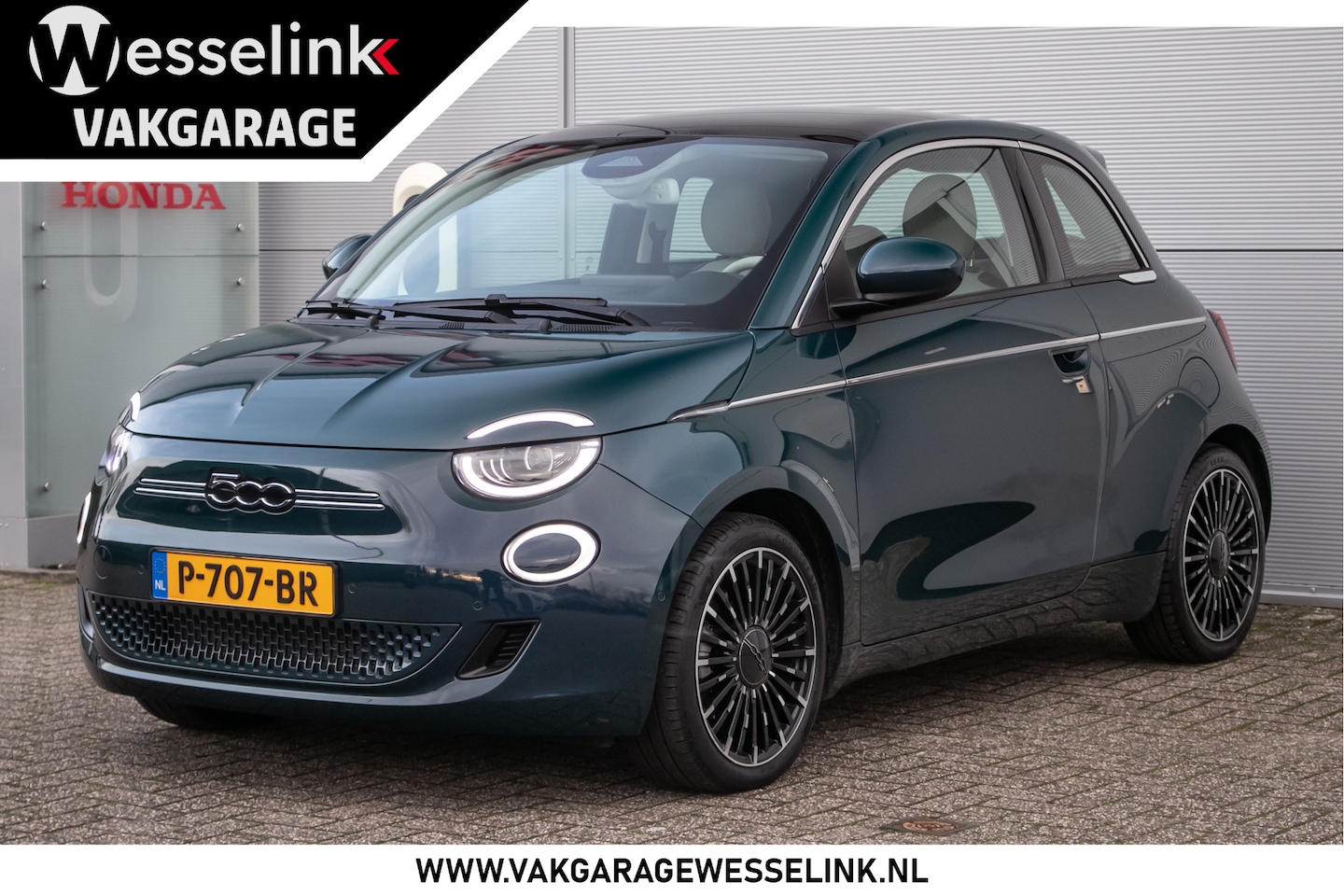 Fiat 500 - La Prima 42 kWh - Panodak | Nav | Leer | Cam | Pack winter - AutoWereld.nl