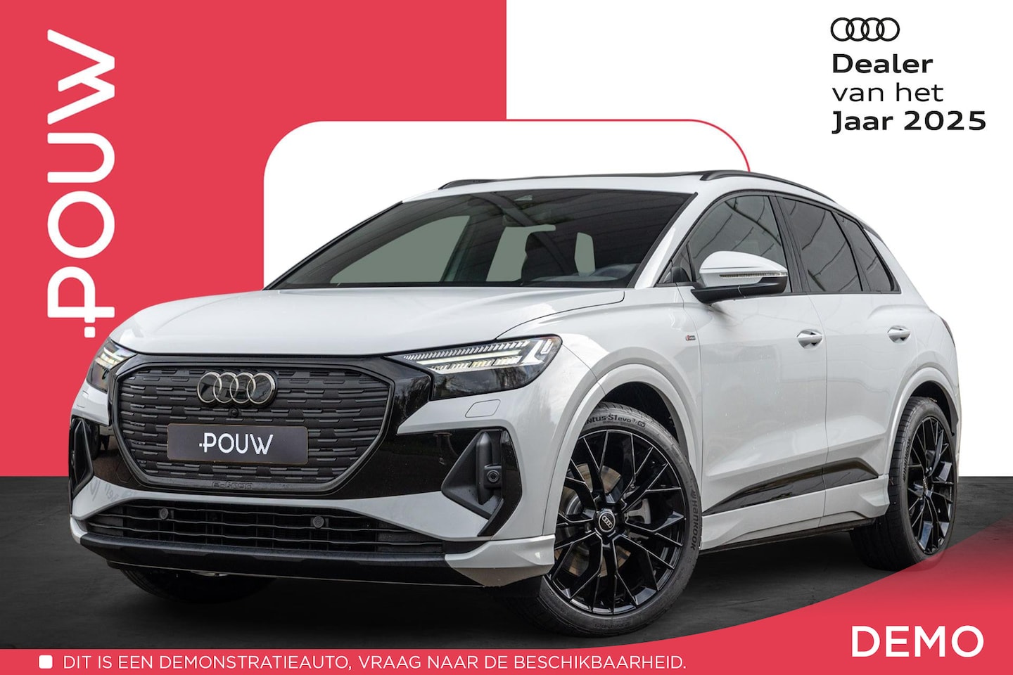 Audi Q4 e-tron - 45 286pk quattro S Edition Competition 82 kWh | Panoramadak | Zwart optiek - AutoWereld.nl