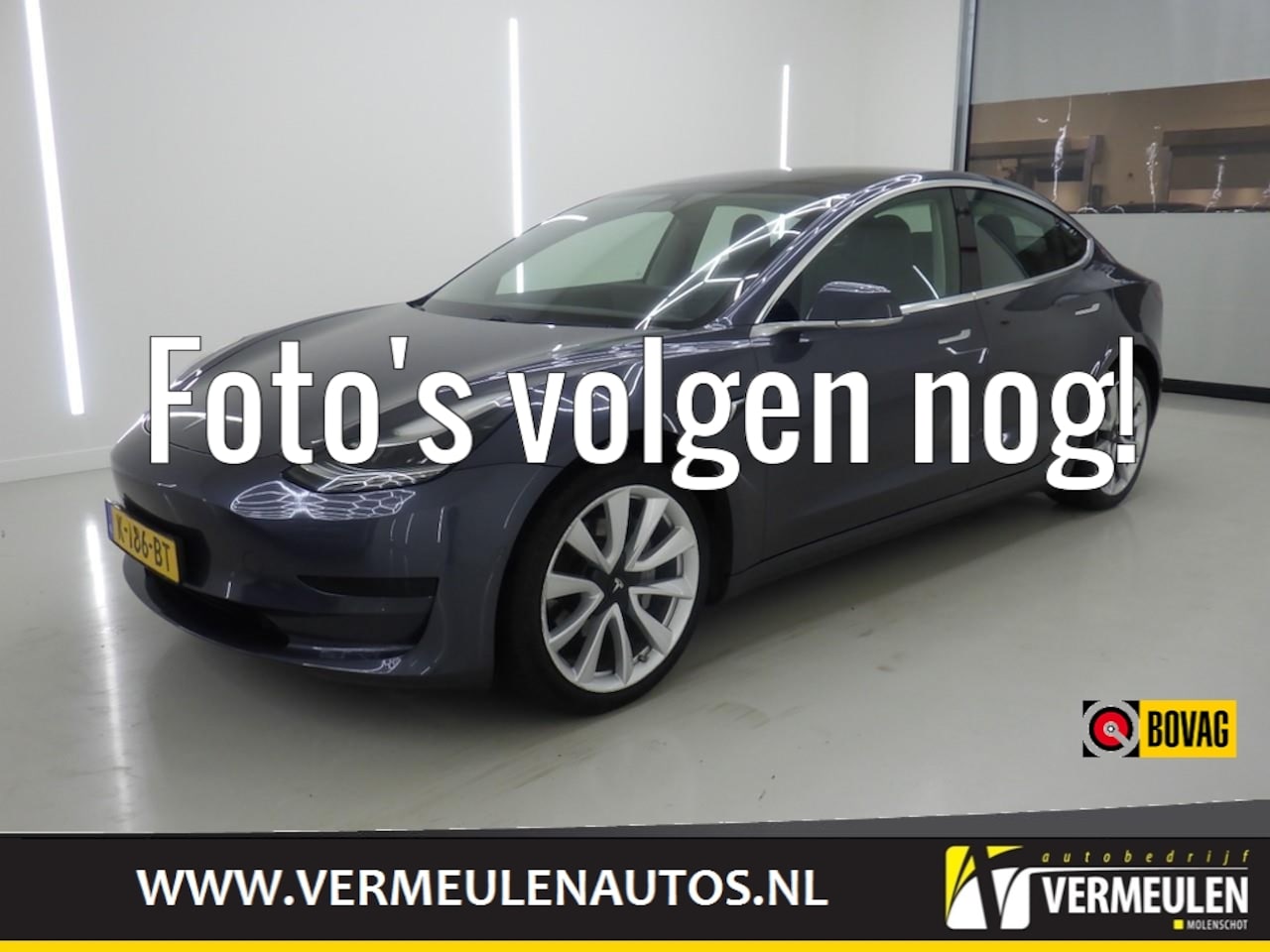 Tesla Model 3 - Standard Range Plus RWD 60kWh + 19"/ Navi/ Autopilot/ Leder/ Camera/ Panorama/ Premium Aud - AutoWereld.nl