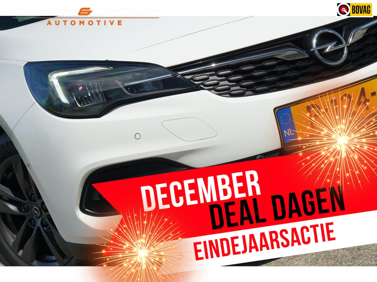 Opel Astra Sports Tourer - 1.2 Design & Tech - Summit White - Aktie-> 4x Astra v.a. €8.725,- - AutoWereld.nl