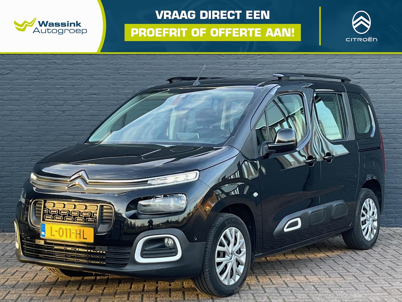 Citroën Berlingo - 130pk Automaat Shine Edition | GripControl | Navigatie | CarPlay | Sensoren Voor + Achter - AutoWereld.nl