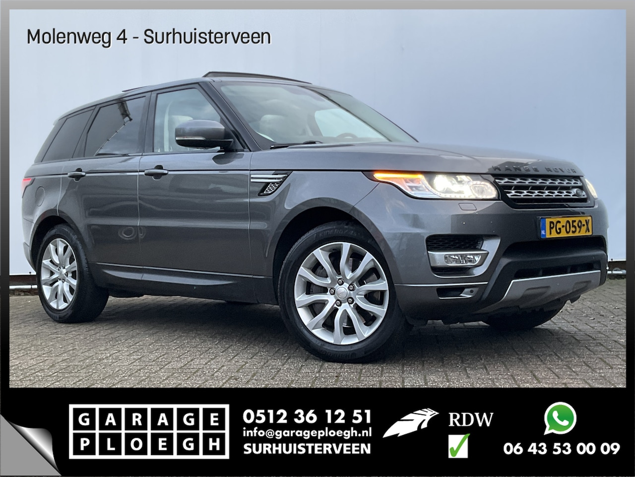 Land Rover Range Rover Sport - 3.0 SDV6 HSE Dynamic Pano Meridian Memory Leer Camera Softclose VOL Export?! - AutoWereld.nl