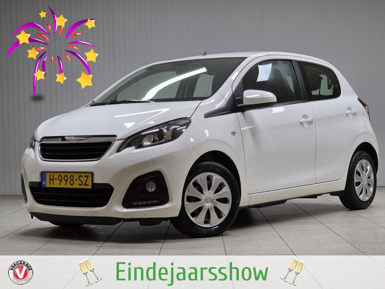 Peugeot 108 - 1.0 e-VTi Active/ LED Dagrijverl./ Airco!/ Bluetooth/ Radio-CD+AUX&USB/ Elek.Pakket/ Isofi - AutoWereld.nl