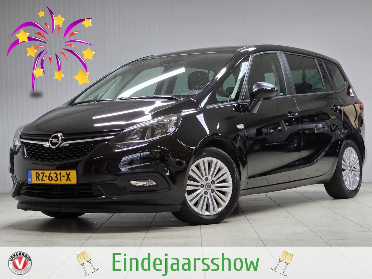 Opel Zafira - 1.4 Turbo Edition/ 7-Persoons!/ 17''LMV/ Camera/ Clima/ Navi/ Cruise/ Bluetooth/ Multi.LED - AutoWereld.nl